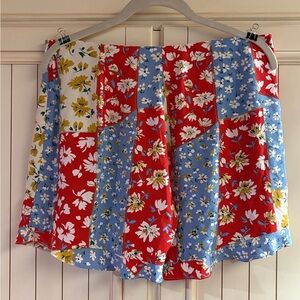 Floral Patchwork Skirt